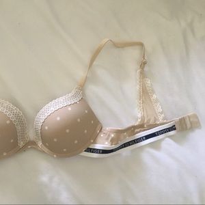 Polka Dot Tommy Hilfiger 34A Push Up Bra